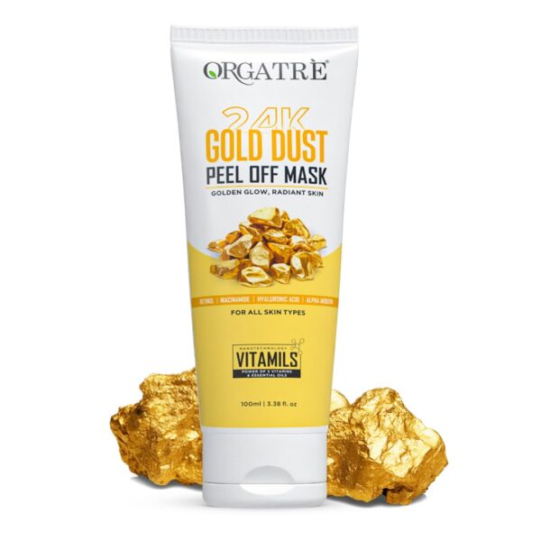 gold peel of mask